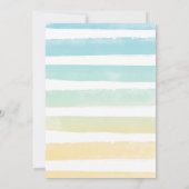 Eines im Sun 1. Geburtstag Pool Party Einladung (Rückseite)