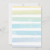 Eines im Sun 1. Geburtstag Pool Party Einladung (Rückseite)