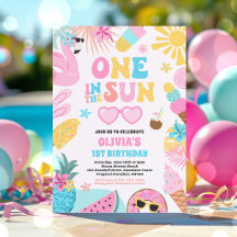 Eines im Sun Tropical Beach 1. Geburtstag Party