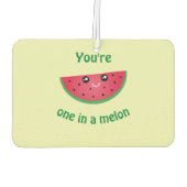 Eines in A Melon Funny Niedlich Kawaii Watermelon Autolufterfrischer (Rückseite)