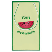 Eines in A Melon Funny Niedlich Kawaii Watermelon Kleine Geschenktüte (Rückseite)