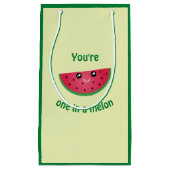 Eines in A Melon Funny Niedlich Kawaii Watermelon Kleine Geschenktüte (Vorderseite)