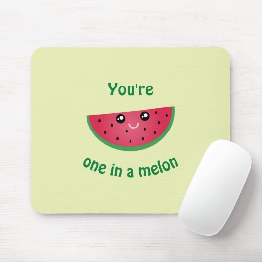 Eines in A Melon Funny Niedlich Kawaii Watermelon Mousepad (Mit Mouse)