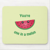 Eines in A Melon Funny Niedlich Kawaii Watermelon Mousepad (Vorne)