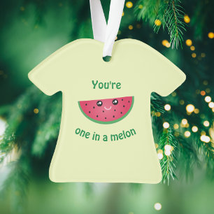 Eines in A Melon Funny Niedlich Kawaii Watermelon Ornament