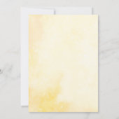 Eines in der Sonne Sommersonne ersten Geburtstag Einladung (Rückseite)