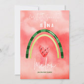 Eines in einem Melon Heart Watermelon Einladung