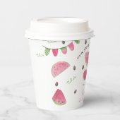 Eines in einem Melon Niedlich Watermelon Girl 1. G Pappbecher (Vorderseite)