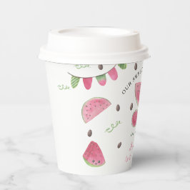 Eines in einem Melon Niedlich Watermelon Girl 1. G Pappbecher