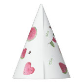 Eines in einem Melon Niedlich Watermelon Girl 1. G Partyhütchen (Rückseite)