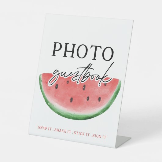 Eines in einem Melon signieren Wassermelone Gästeb Sockelschild (Vorderseite)