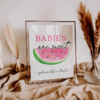 Eines in einem Melon signiert Wassermelonen Babys