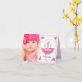 Eines in einem Melon Watermelon Foto Danke Karte (Gelbe Blume)