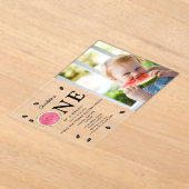 Eines in einem Melon Watermelon Sommer Foto Geburt Acryleinladungen (Ablage )