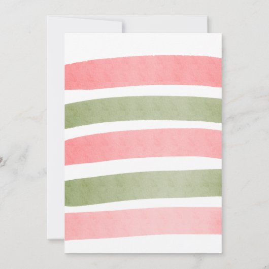 Eines in einem Melon Watermelon Thema Wasserfarbe (Rückseite)