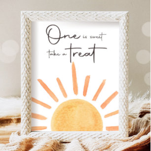 Eines ist Sweet Nimm eine Leckerei Boho Sunshine G Poster