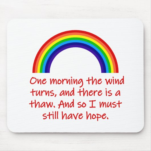 Eines Morgens dreht sich der Wind Mousepad (Vorne)