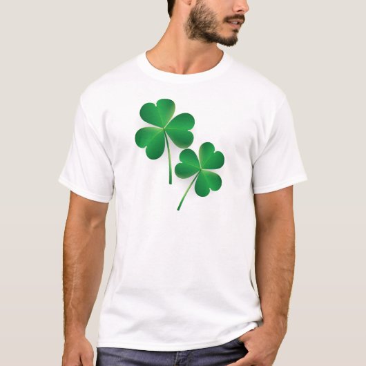 Eines St Patrick Tagesgrün-Kleeblatt T-Shirt (Vorderseite)