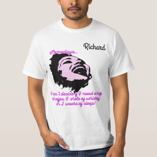 "Eines Tages..." Anpassbare Männer T-Shirt (Vorderseite)