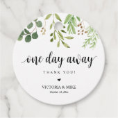 Eines Tages, Hochzeit Probe Danke, Geschenke, Geschenkanhänger (Vorderseite)