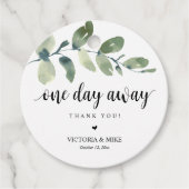 Eines Tages, Hochzeit Probe Danke, Geschenke, Geschenkanhänger (Vorderseite)