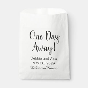 Eines Tages Hochzeit Probe Dinner Gefallen Taschen Geschenktütchen