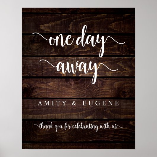 Eines Tages, Hochzeit Probe Dinner Welcome Pos Poster (Vorne)