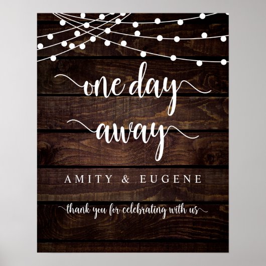 Eines Tages, Hochzeit Probe Dinner Welcome Pos Poster (Vorne)