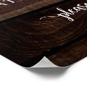 Eines Tages, Hochzeit Probe Dinner Willkommen Poster (Ecke)