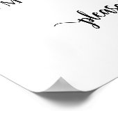 Eines Tages, Hochzeit Probe Dinner Willkommen Poster (Ecke)