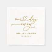 Eines Tages Hochzeitstag Probe Dinner Napkins Serviette (Vorderseite)