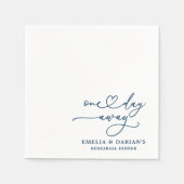 Eines Tages Hochzeitstag Probe Dinner Napkins Serviette (Vorderseite)