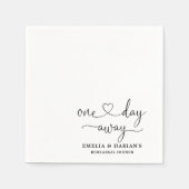Eines Tages Hochzeitstag Probe Dinner Napkins Serviette (Vorderseite)