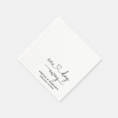 Eines Tages Hochzeitstag Probe Dinner Napkins Serviette (Ecke)