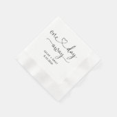 Eines Tages Hochzeitstag Probe Dinner Napkins Serviette (Ecke)