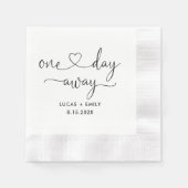 Eines Tages Hochzeitstag Probe Dinner Napkins Serviette (Vorderseite)