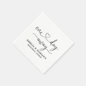 Eines Tages Hochzeitstag Probe Dinner Napkins Serviette (Ecke)