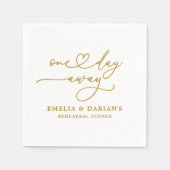 Eines Tages Hochzeitstag Probe Dinner Napkins Serviette (Vorderseite)