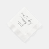 Eines Tages Hochzeitstag Probe Dinner Napkins Serviette (Ecke)