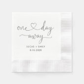 Eines Tages Hochzeitstag Probe Dinner Napkins Serviette (Vorderseite)