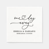 Eines Tages Hochzeitstag Probe Dinner Napkins Serviette (Vorderseite)