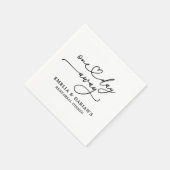 Eines Tages Hochzeitstag Probe Dinner Napkins Serviette (Ecke)