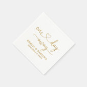 Eines Tages Hochzeitstag Probe Dinner Napkins Serviette (Ecke)