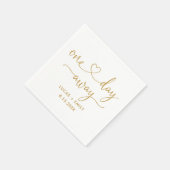 Eines Tages Hochzeitstag Probe Dinner Napkins Serviette (Ecke)