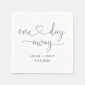 Eines Tages Hochzeitstag Probe Dinner Napkins Serviette (Vorderseite)