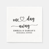 Eines Tages Hochzeitstag Probe Dinner Napkins Serviette (Vorderseite)