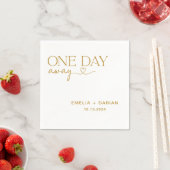 Eines Tages Hochzeitstag Probe Dinner Napkins Serviette (Beispiel)
