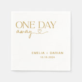 Eines Tages Hochzeitstag Probe Dinner Napkins Serviette (Vorderseite)
