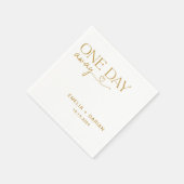 Eines Tages Hochzeitstag Probe Dinner Napkins Serviette (Ecke)