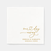 Eines Tages Hochzeitstag Probe Dinner Napkins Serviette (Vorderseite)